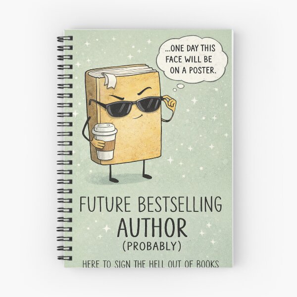 Item preview, Future Bestselling Author with Book Signing and Writer Ambition Humor designed and sold by Aryabek.