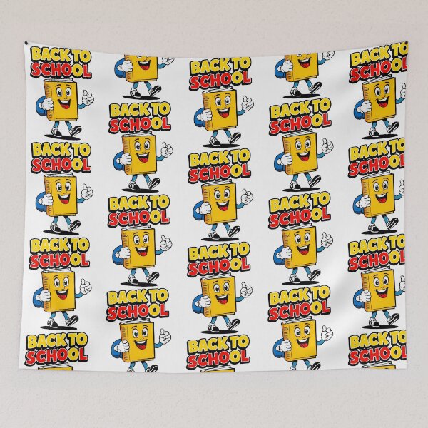 Item preview, Back To School Funny Book Cartoon Character designed and sold by LarkBotel-ho.