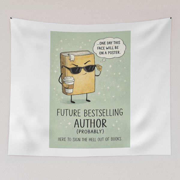 Item preview, Future Bestselling Author with Book Signing and Writer Ambition Humor designed and sold by Aryabek.