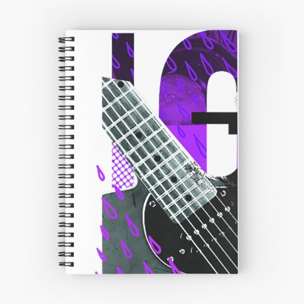 Item preview, WB100 Purple Rain Love Guitar Retro Prince Collage Logo  designed and sold by CabreraLama.