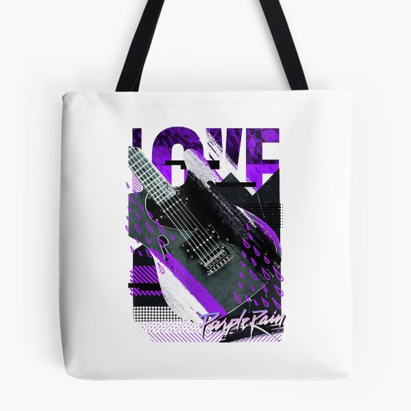 Item preview, WB100 Purple Rain Love Guitar Retro Prince Collage Logo  designed and sold by CabreraLama.