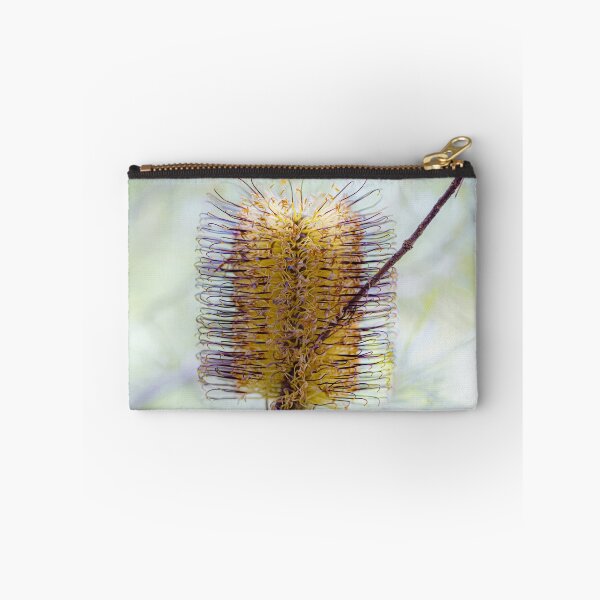 Item preview, Banksia Spinulosa Golden Wildflower Canvas Print | Native Australian Botanical Wall Art designed and sold by MinzMarchStudio.