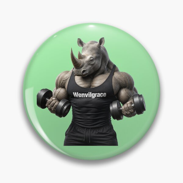 Item preview, Copy of Bodybuilder Rhino Gift designed and sold by Wenvilgrace.