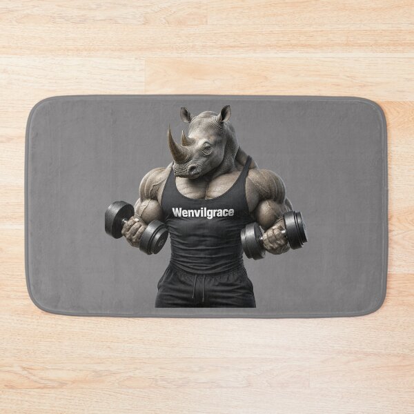 Item preview, Copy of Bodybuilder Rhino Gift designed and sold by Wenvilgrace.