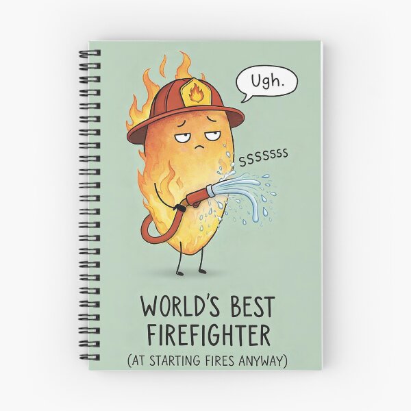 Item preview, World's Best Firefighter at Starting Fires with Hose Mishap Humor designed and sold by Aryabek.