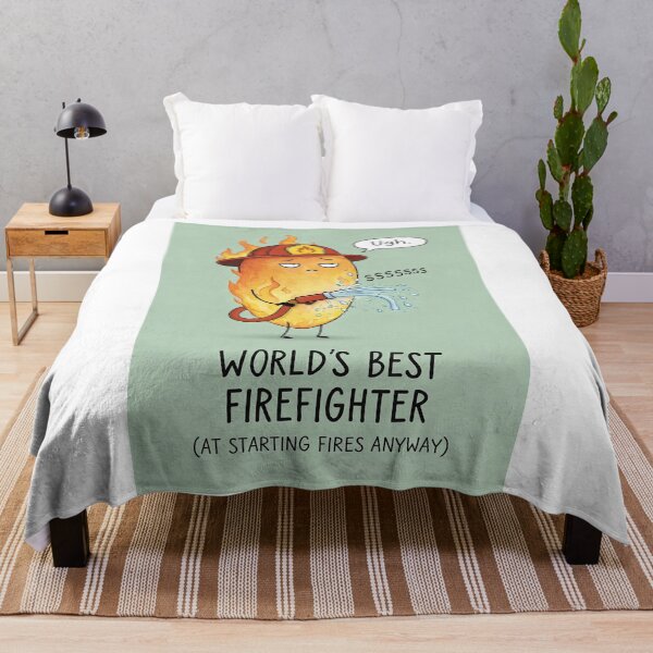 Item preview, World's Best Firefighter at Starting Fires with Hose Mishap Humor designed and sold by Aryabek.
