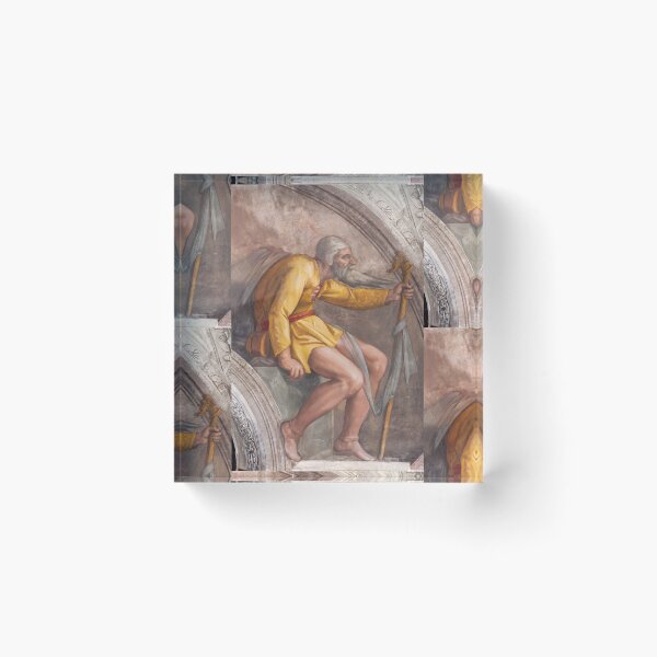 Item preview, Bearded Elder in Yellow Robe Fresco designed and sold by artofuniverse.