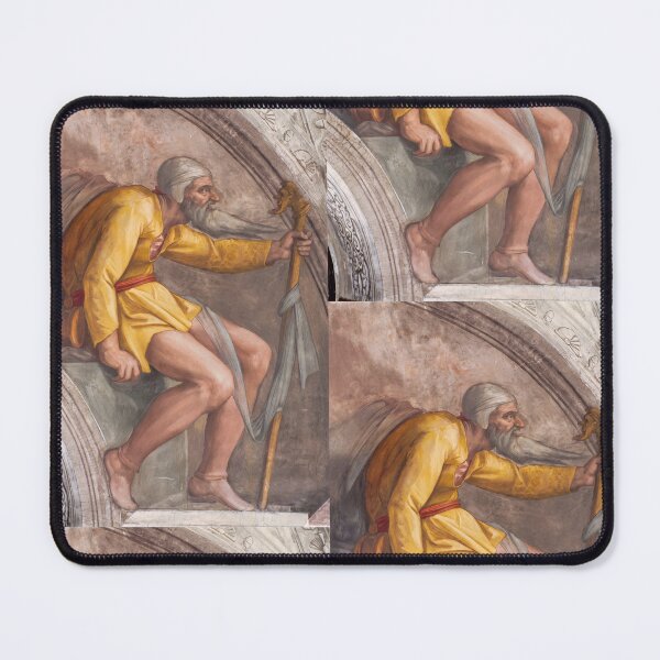 Item preview, Bearded Elder in Yellow Robe Fresco designed and sold by artofuniverse.