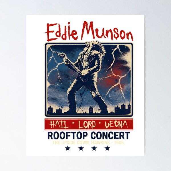Item preview, Eddie Munson Hellfire Club Rooftop Concert designed and sold by DirilisIshak.