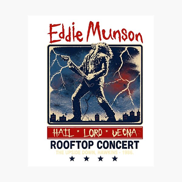 Item preview, Eddie Munson Hellfire Club Rooftop Concert designed and sold by DirilisIshak.