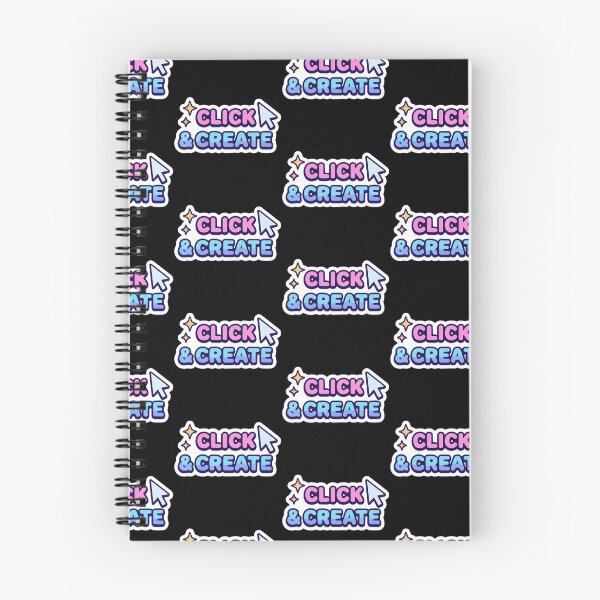 Item preview, CLICK & CREATE Cute Y2K Bubble Letter Logo designed and sold by All Year Summer Co..