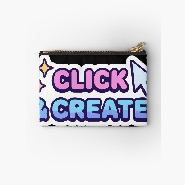 Item preview, CLICK & CREATE Cute Y2K Bubble Letter Logo designed and sold by All Year Summer Co..