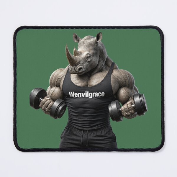 Item preview, Bodybuilder Rhino Gift designed and sold by Wenvilgrace.