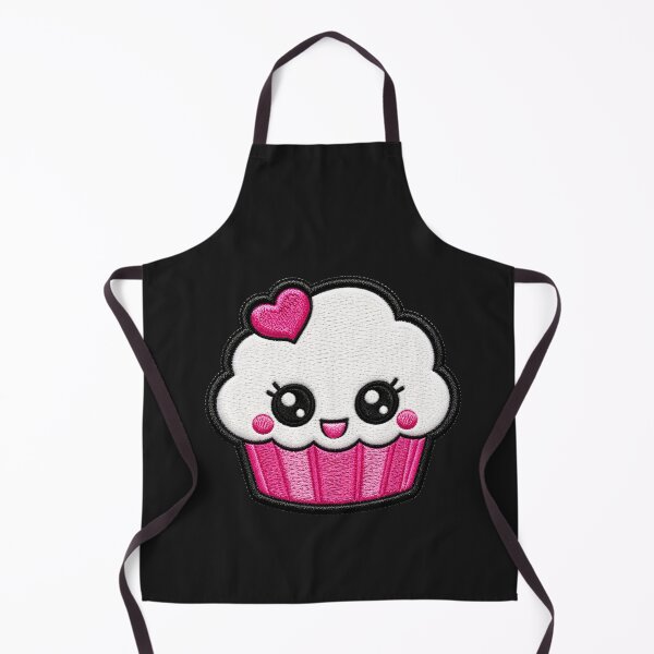 Item preview, Kawaii Cupcake Embroidery Patch Illustration designed and sold by ColorSplash123.