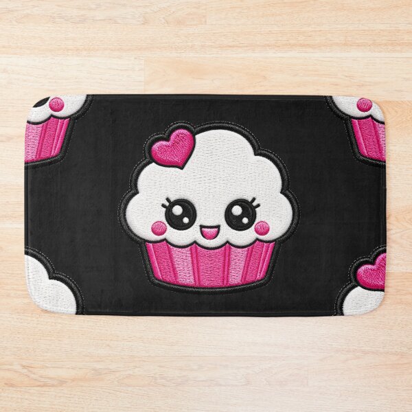 Item preview, Kawaii Cupcake Embroidery Patch Illustration designed and sold by ColorSplash123.