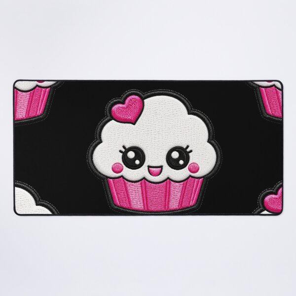 Item preview, Kawaii Cupcake Embroidery Patch Illustration designed and sold by ColorSplash123.