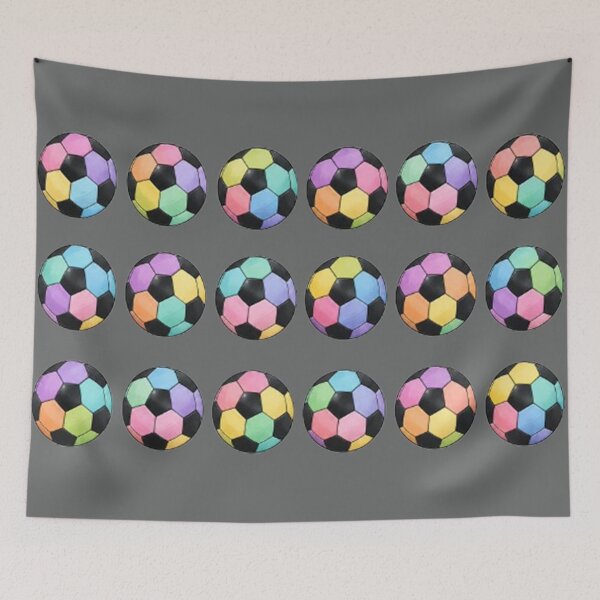 Item preview, Multicolor Soccer Ball Seamless Pattern – Sports Lover Design designed and sold by annenambiro.