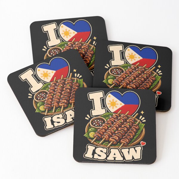 Item preview, I love isaw Filipino street food design designed and sold by rafaeltto.