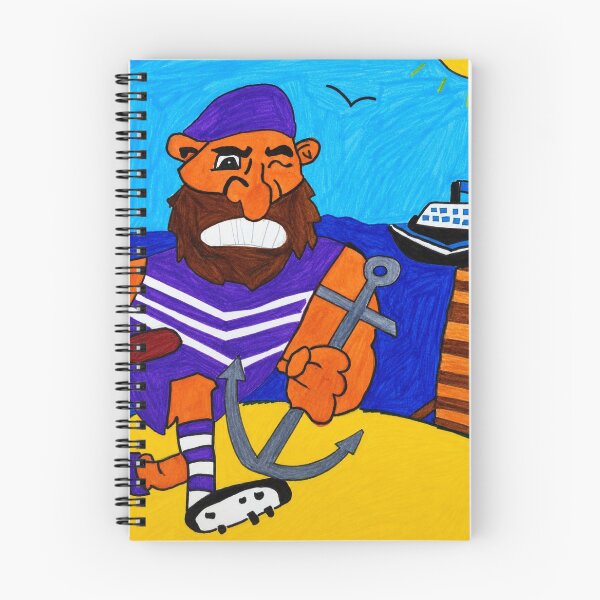 Item preview, Fremantle Dockers AFL Docker Man Drawing designed and sold by Luke Foran Sports Art.