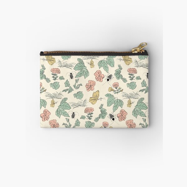 Item preview, Vintage botanical pattern with butterflies and beetles designed and sold by XiangSlowLife.