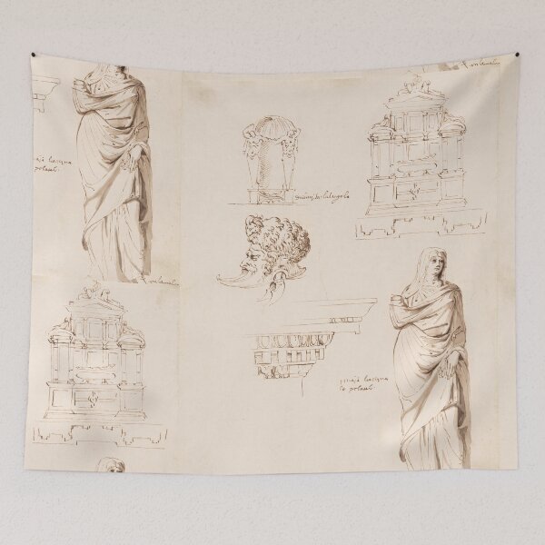 Item preview, Renaissance Sketchbook Studies of Figure and Architecture designed and sold by artofuniverse.