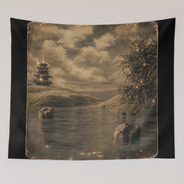 Item preview, Series The Glow of the Pagoda. Part 1 A Summer Morning from Childhood.(Vintage Version) designed and sold by MaxDreamsArt.