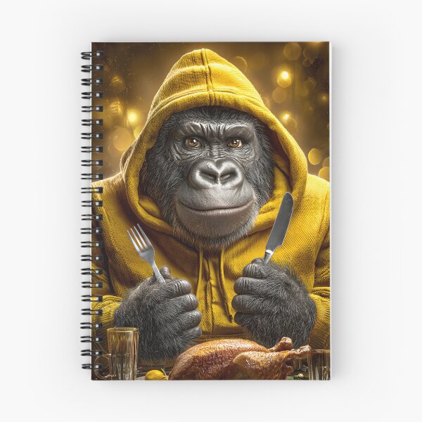 Item preview, Gorilla Diner Feast Prepared in Stylish Hoodie designed and sold by Artessie.