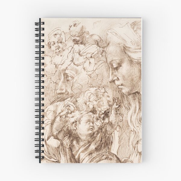 Item preview, Renaissance Sketch of Heads and Figures designed and sold by artofuniverse.