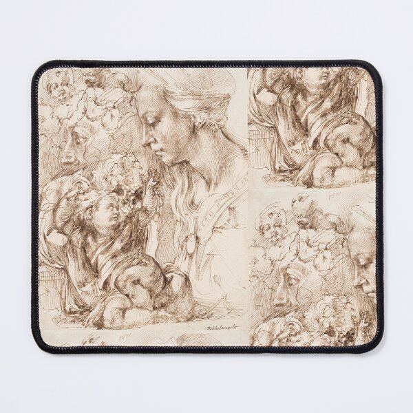 Item preview, Renaissance Sketch of Heads and Figures designed and sold by artofuniverse.