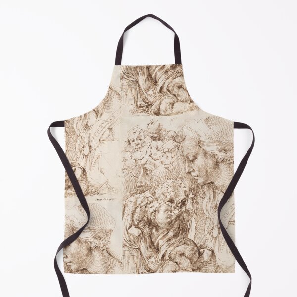 Item preview, Renaissance Sketch of Heads and Figures designed and sold by artofuniverse.