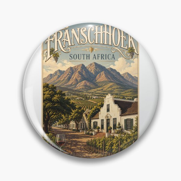 Artikelvorschau, Franschhoek Südafrika Weinberge unterhalb der Cape Winelands Mountains entworfen und verkauft von Aryabek.