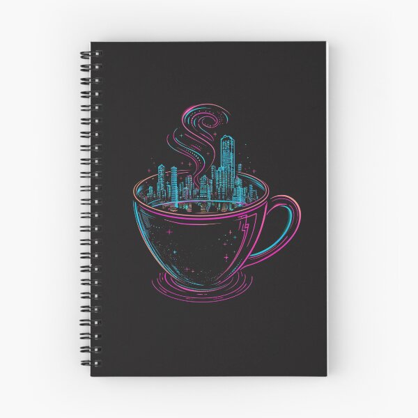 Item preview, 3am coffee with neon thoughts designed and sold by RetroWaveArtCo.