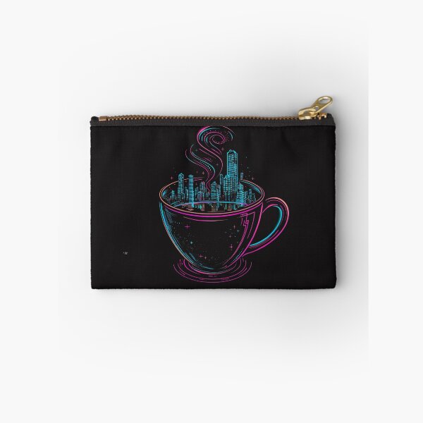 Item preview, 3am coffee with neon thoughts designed and sold by RetroWaveArtCo.