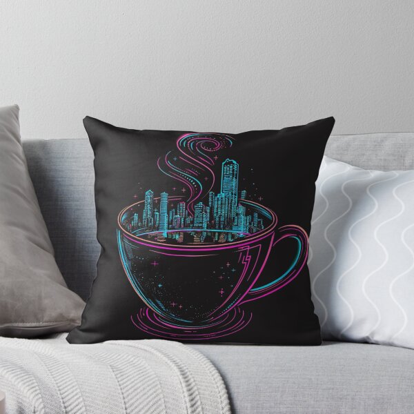 Item preview, 3am coffee with neon thoughts designed and sold by RetroWaveArtCo.