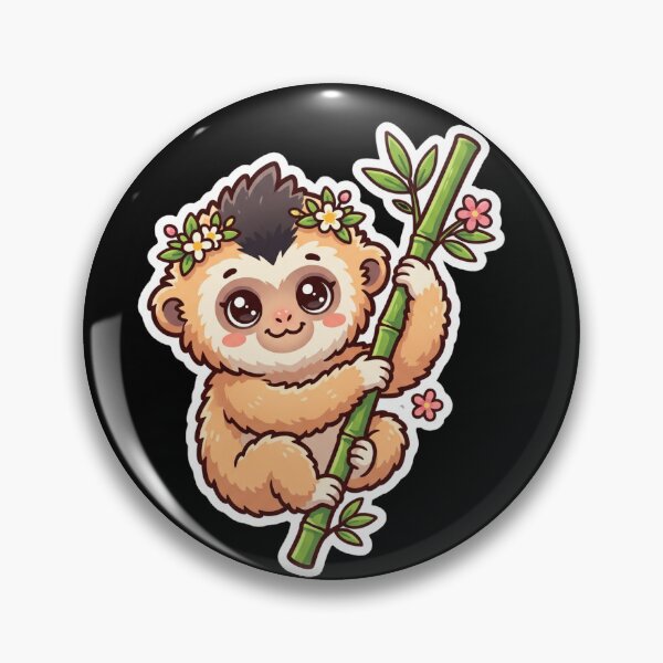 Item preview, Hainan Gibbon Cute Kawaii | Endangered Primate  designed and sold by redsharkuk.