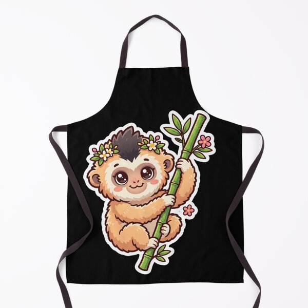 Item preview, Hainan Gibbon Cute Kawaii | Endangered Primate designed and sold by redsharkuk.