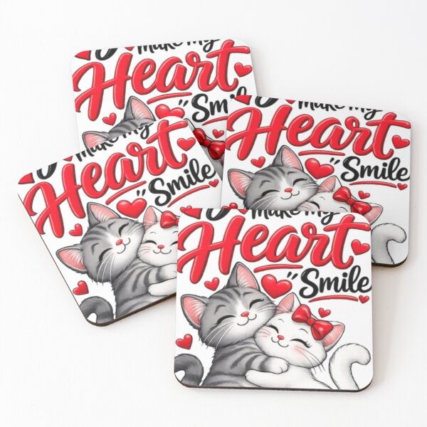 Item preview, You Make My Heart Smile Cat Love designed and sold by Salma.Store.