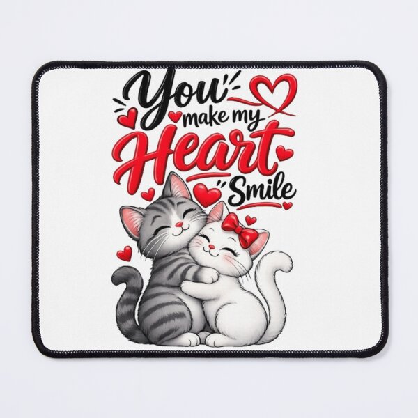Item preview, You Make My Heart Smile Cat Love designed and sold by Salma.Store.