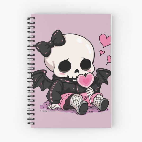 Item preview, Cute Pastel Goth Skeleton Bat Girl designed and sold by Moody Critters.