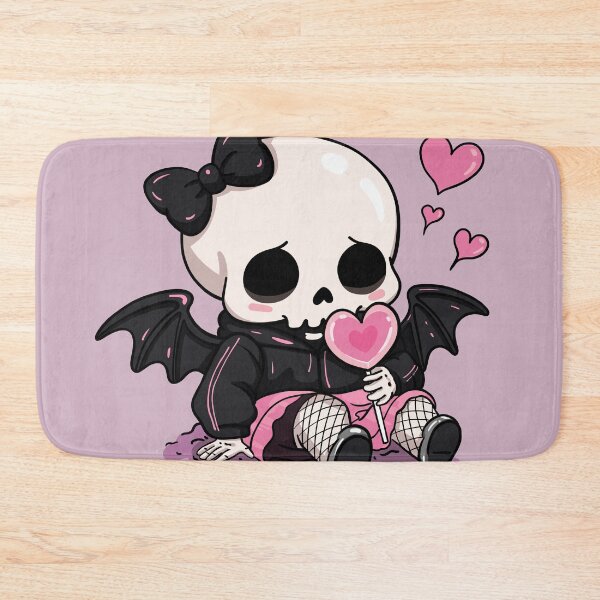 Item preview, Cute Pastel Goth Skeleton Bat Girl designed and sold by Moody Critters.