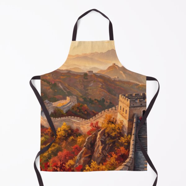 Item preview, The Great Wall in Autumn designed and sold by RedPeaStudio.