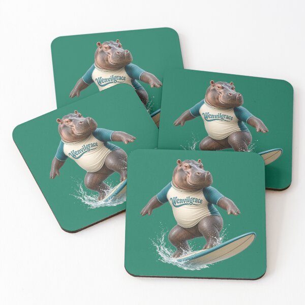 Item preview, Copy of Surfing Hippo Gift designed and sold by Wenvilgrace.