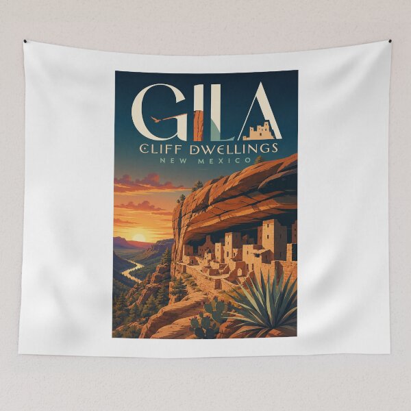 Item preview, Gila Cliff Dwellings New Mexico above the Gila River Wilderness designed and sold by Aryabek.