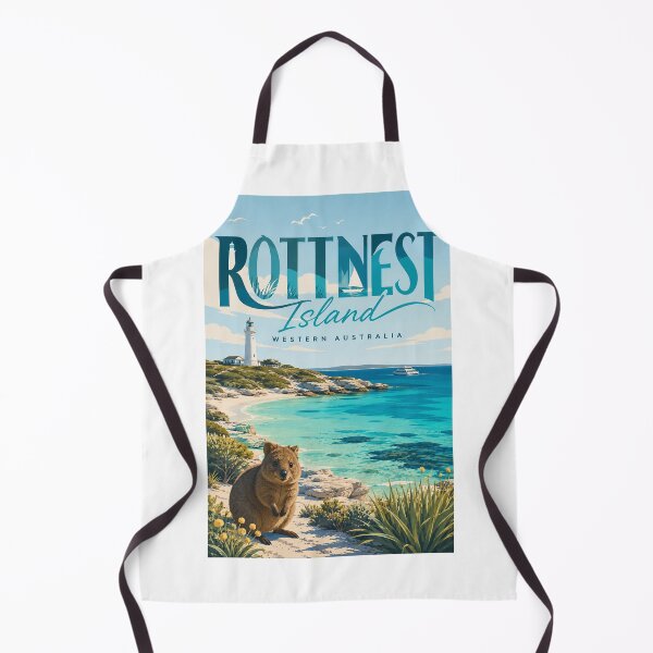 Item preview, Rottnest Island Western Australia with Wadjemup Lighthouse and Quokkas designed and sold by Aryabek.
