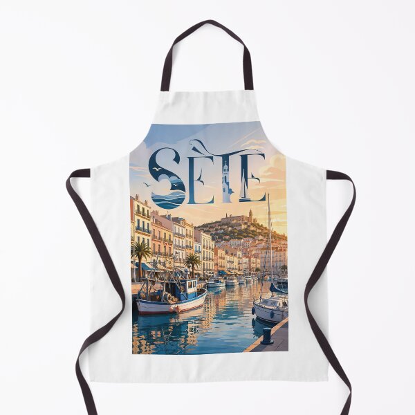 Item preview, Sète France Mediterranean Harbor Waterfront and Mont Saint Clair designed and sold by Aryabek.