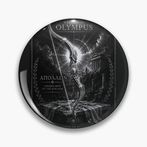 Item preview, Apollo Golden Bow – Black & White Greek Mythology designed and sold by Ancient-Era.