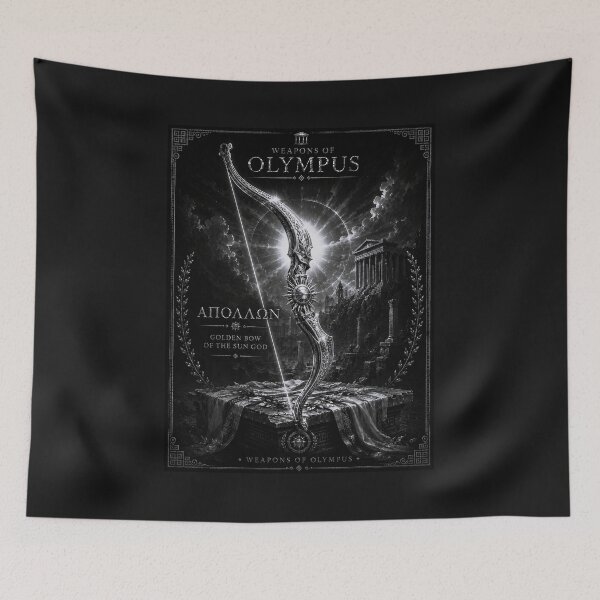 Item preview, Apollo Golden Bow – Black & White Greek Mythology designed and sold by Ancient-Era.