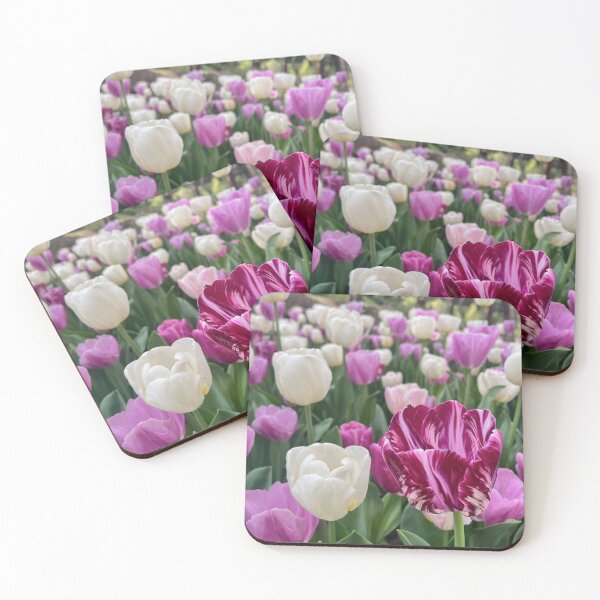 Item preview, Burgundy Striped Tulip Garden designed and sold by Be Captured by Brittany Emma.