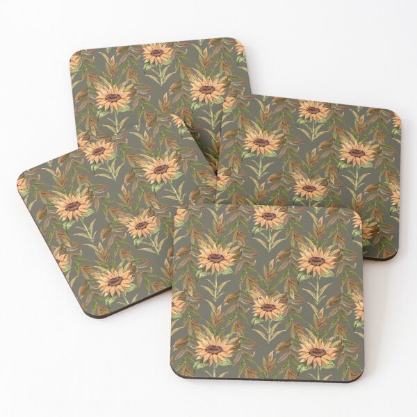 Item preview, Sunflower Pattern | Rustic Autumn Botanical designed and sold by White Rabbit Design .
