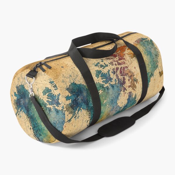 Item preview, Vintage Watercolor World Map designed and sold by LuluLeb.